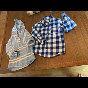 2 boys button up shirts 5t and 4t